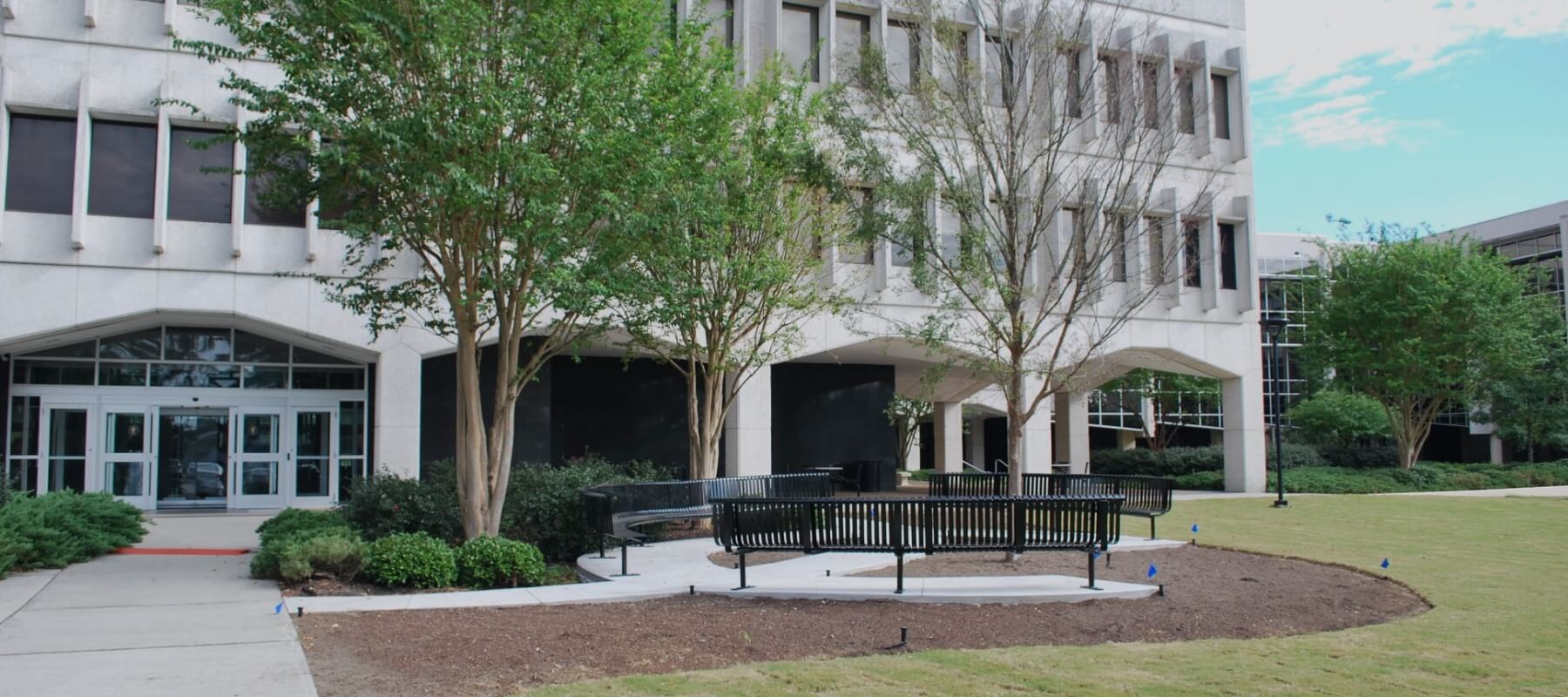 Outside view of dental school building